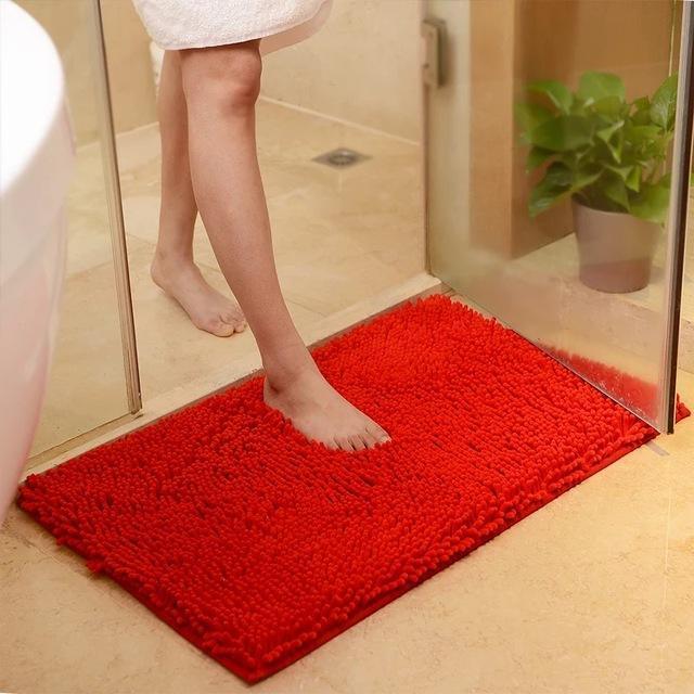 Chenille Absorbent Bathroom Non-slip Floor Mat - Pacisia