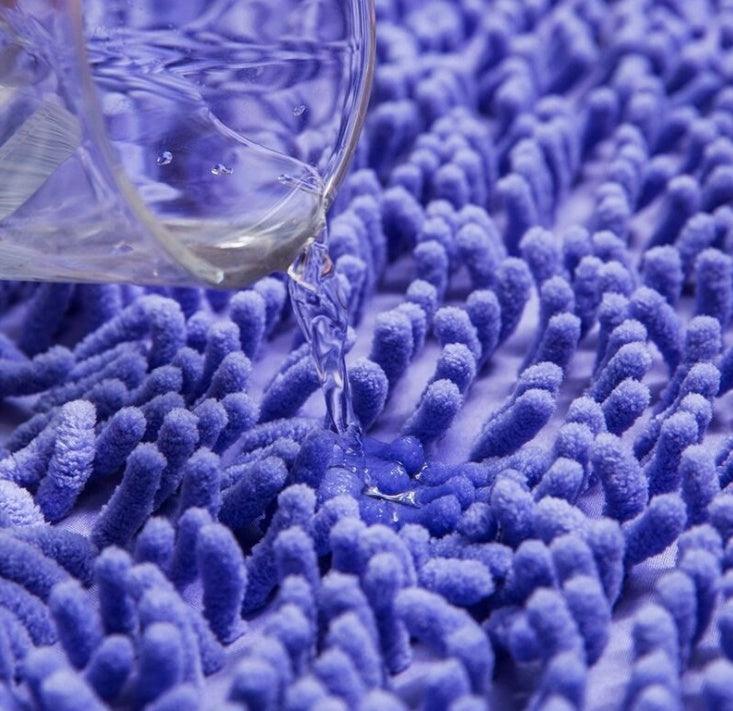 Chenille Absorbent Bathroom Non-slip Floor Mat - Pacisia