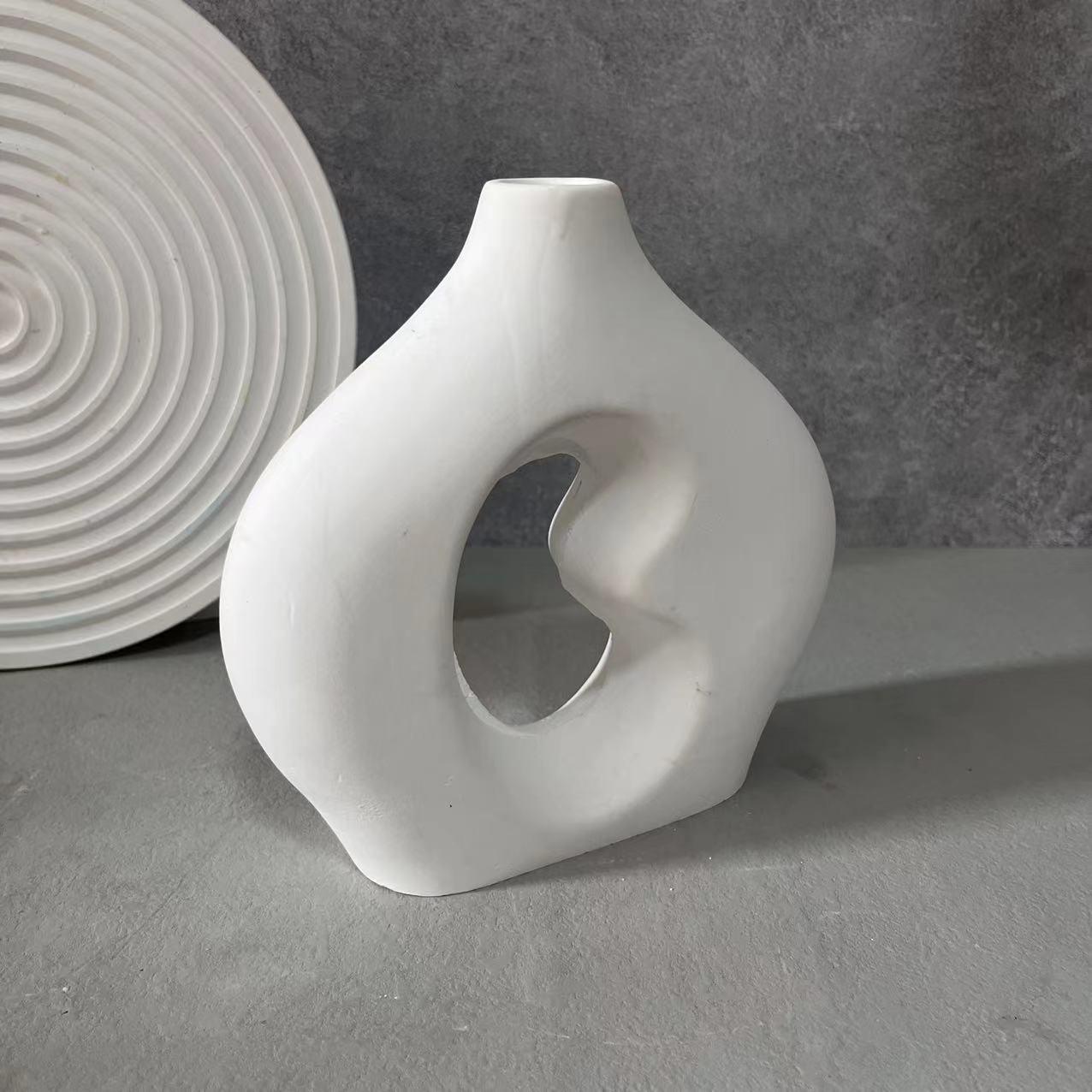 Circle Vase Plaster Silicone Mold - Pacisia