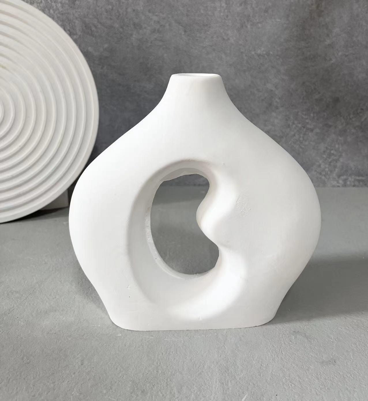 Circle Vase Plaster Silicone Mold - Pacisia