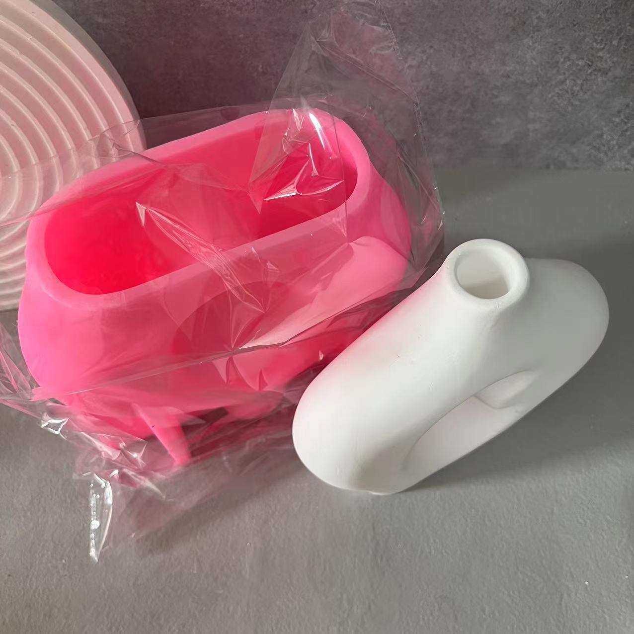 Circle Vase Plaster Silicone Mold - Pacisia