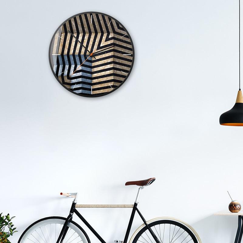 Clock Geometry Fashion Wall Clock Modern Minimalist Nordic Style Clock Home Office General Decorative Wall Clock - Pacisia