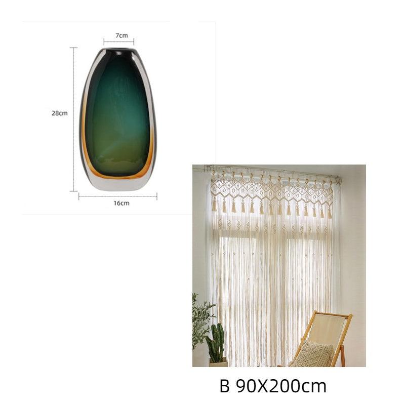 Colored Glass Vase Decoration Creative Simple Modern Light Luxury - Pacisia