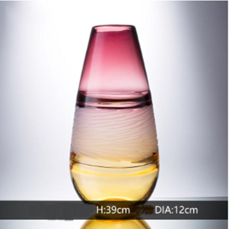 Colored Simple Nordic Modern Glass Vase - Pacisia