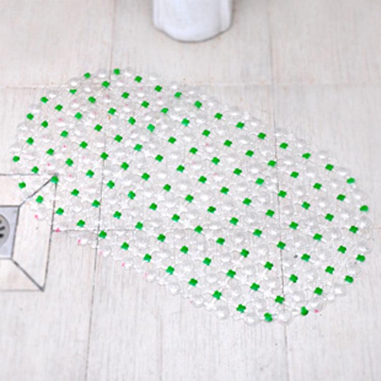 Colorful Beads Bathroom Non-slip Mat Hollow Foot Mat Suction Cup Floor Mat - Pacisia