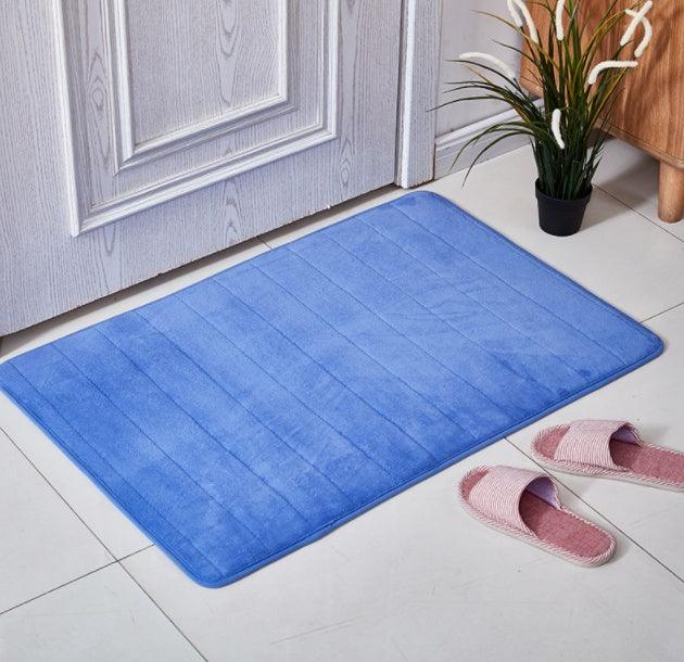 Coral Velvet Bathroom Customizable Memory Foam Absorbent Floor Mat - Pacisia
