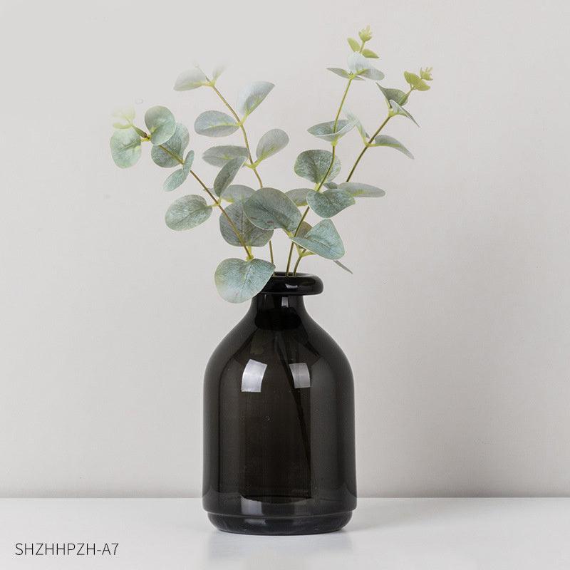 Creative And Simple Small-caliber Glass Flower Vase - Pacisia
