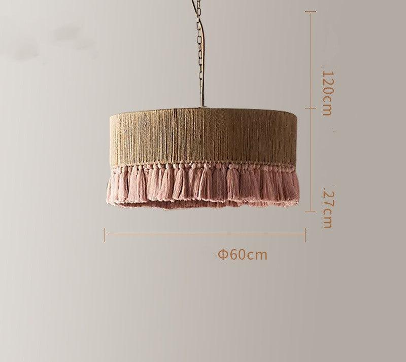 Creative Bedroom Bohemian Vintage Twine Tassel Chandelier - Pacisia