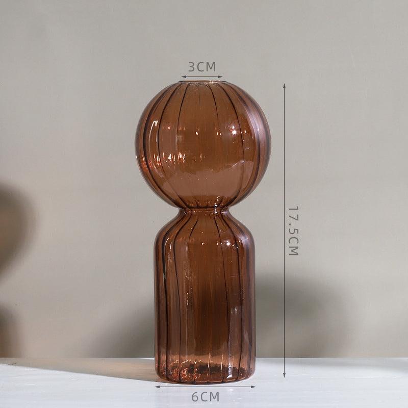 Creative Colorful Transparent Hydroponic Glass Vase Ornaments - Pacisia