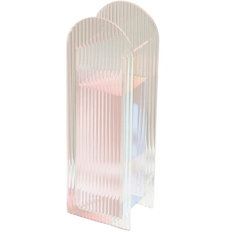 Creative Corrugated Floral Acrylic Vase Home Decoration - Pacisia