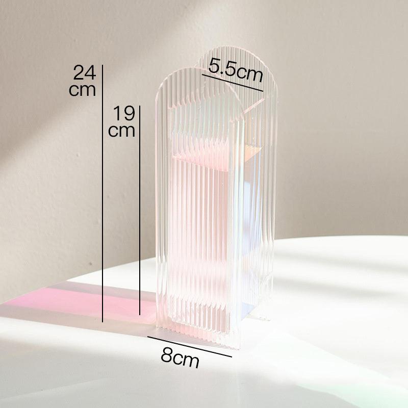 Creative Corrugated Floral Acrylic Vase Home Decoration - Pacisia