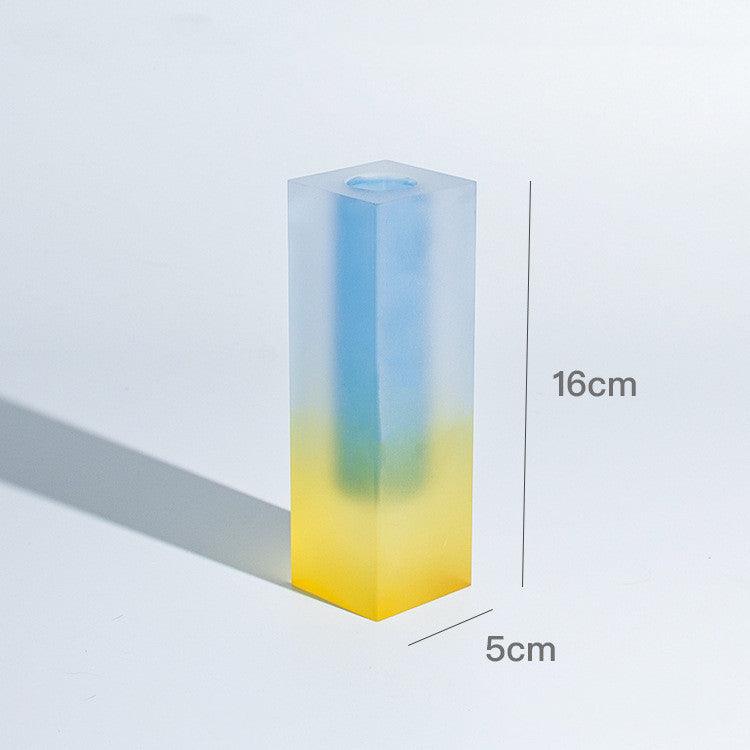 Creative Minimalist Ins Acrylic Square Column Vase Craft Gift - Pacisia