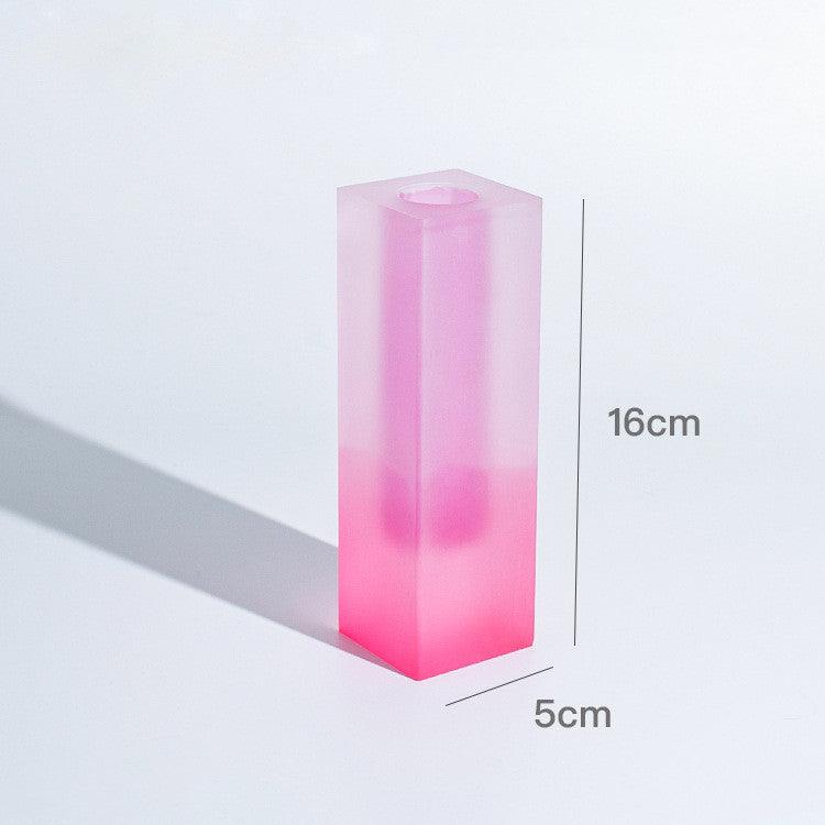 Creative Minimalist Ins Acrylic Square Column Vase Craft Gift - Pacisia