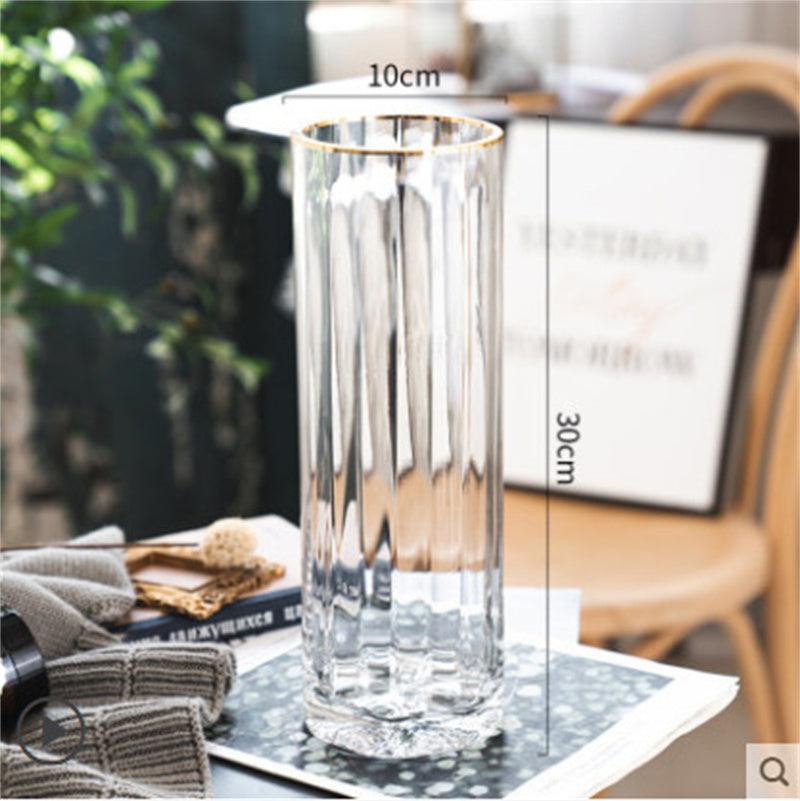Creative Minimalist Transparent Glass Vase Ornaments - Pacisia