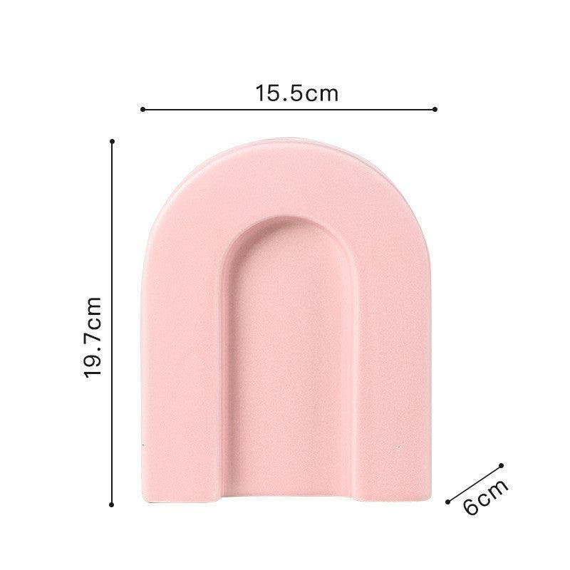 Creative Scandinavian Minimalist Ceramic Colorful Vase Ornaments - Pacisia
