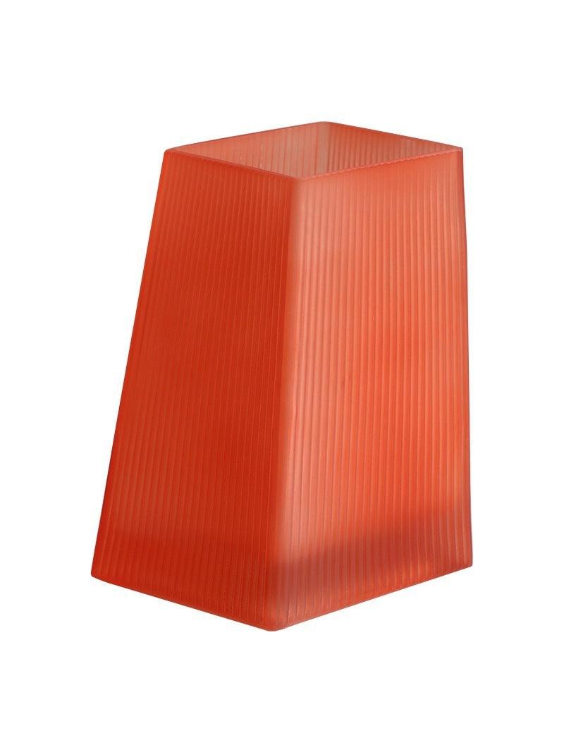 Creative Simple Orange Glass Vase Transparent - Pacisia