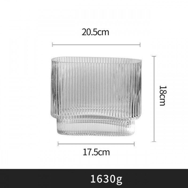 Creative Simple Transparent Glass Vase Water - Raising - Pacisia