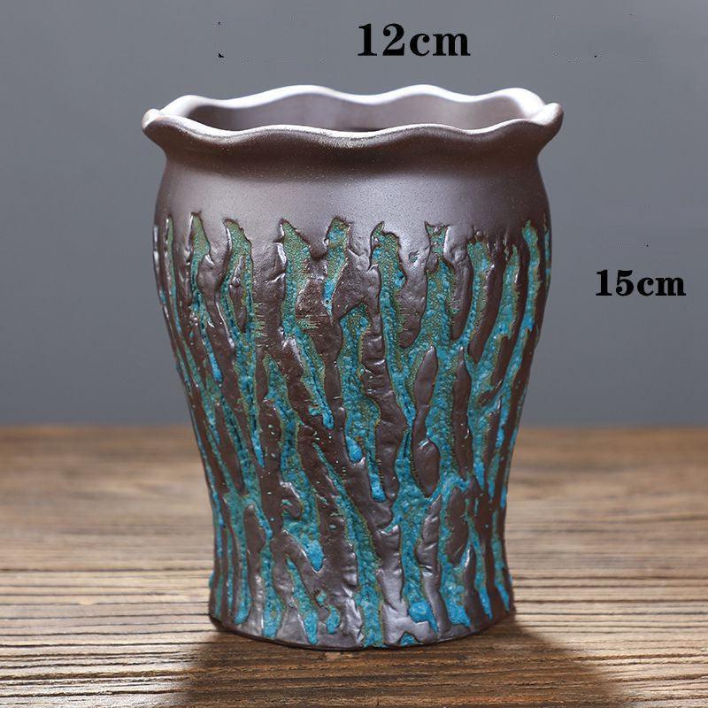 Creative Succulent Flowerpot Green Plant Vase Planter Bonsai Pot macetas Office Desktop Ornaments Ceramic Crafts Garden Art - Pacisia