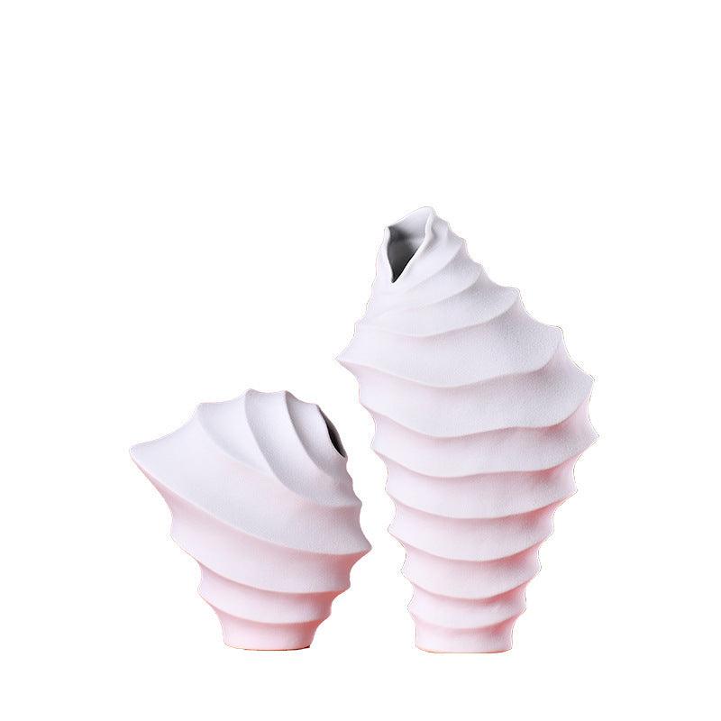 Creative Thread Vase Simple Ceramic Flower Vase Decoration - Pacisia