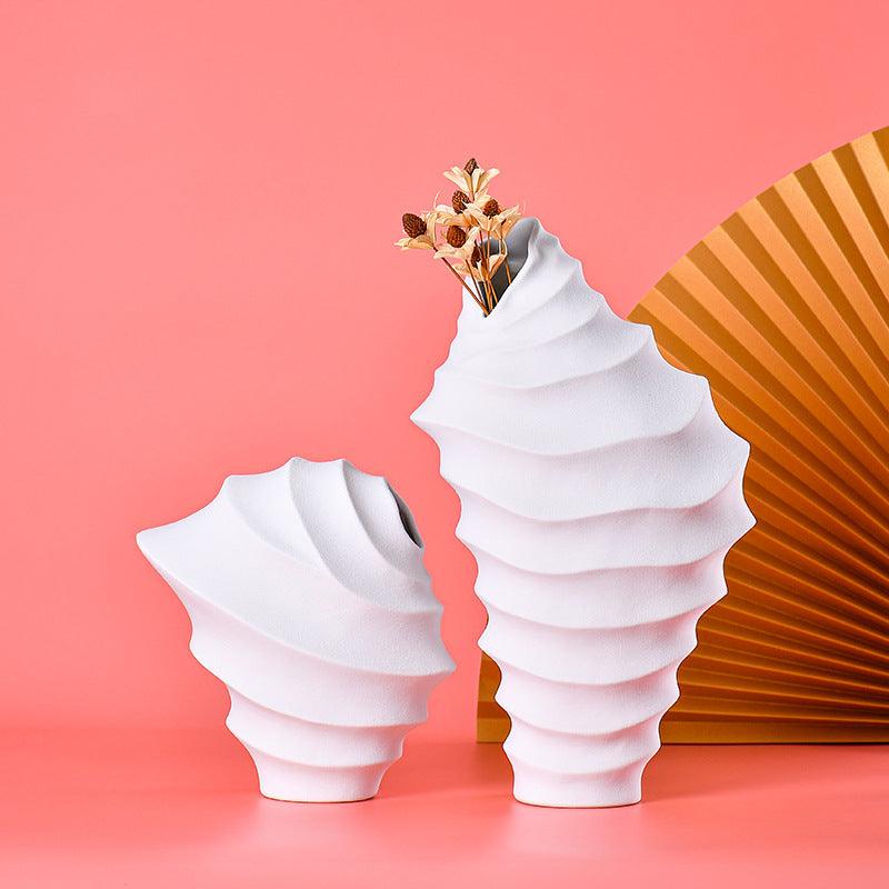 Creative Thread Vase Simple Ceramic Flower Vase Decoration - Pacisia