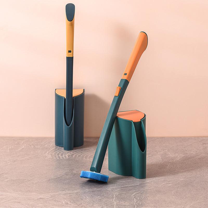 Creative Toilet Brush Disposable Self-contained Cleaning Liquid Long Handle Wall - Pacisia