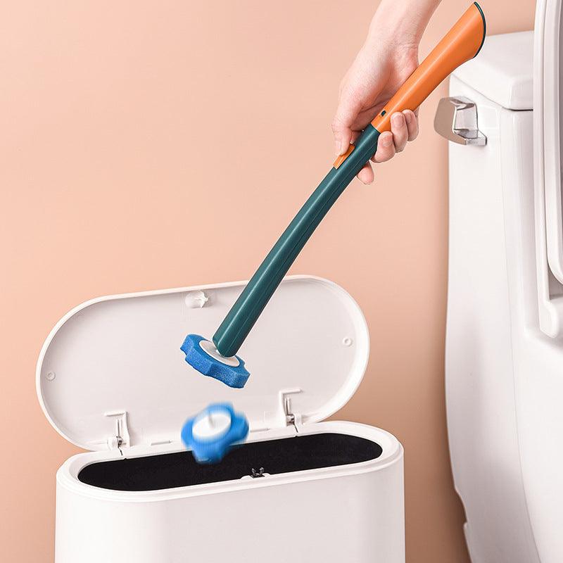 Creative Toilet Brush Disposable Self-contained Cleaning Liquid Long Handle Wall - Pacisia