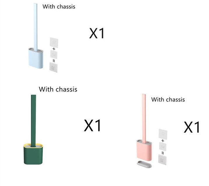 Creative Wall-Mounted Soft Brush With Cover For Toilet Washing - Pacisia