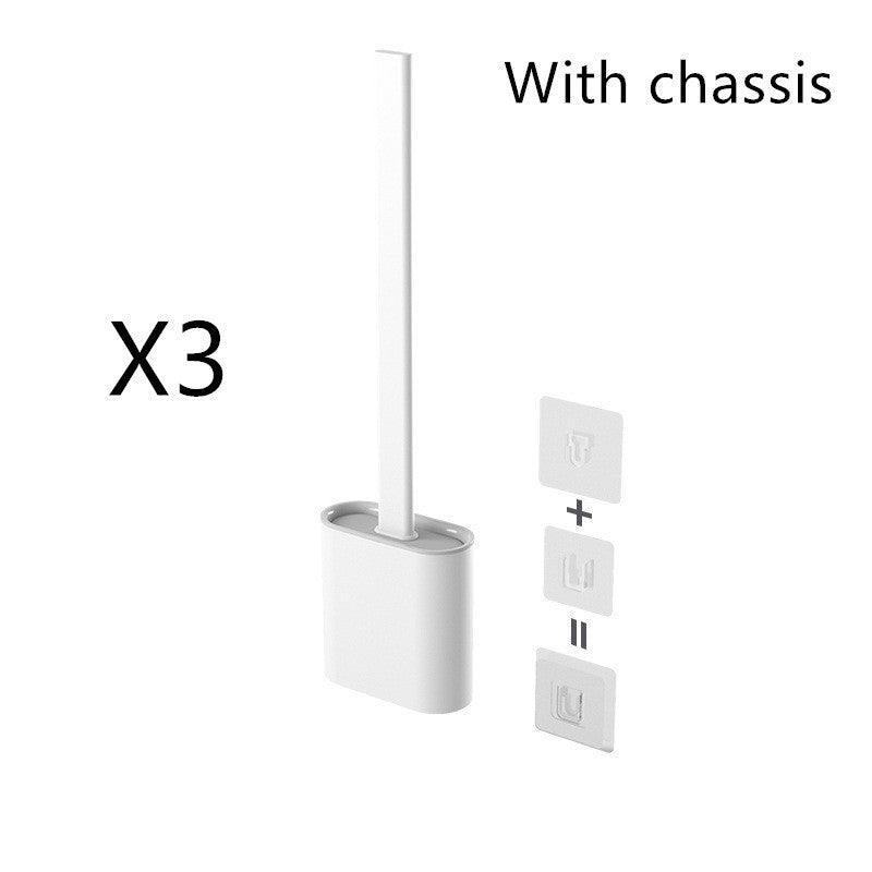 Creative Wall-Mounted Soft Brush With Cover For Toilet Washing - Pacisia