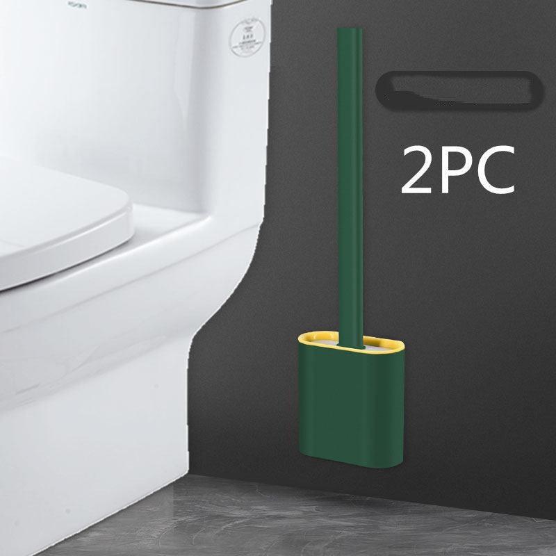 Creative Wall-Mounted Soft Brush With Cover For Toilet Washing - Pacisia