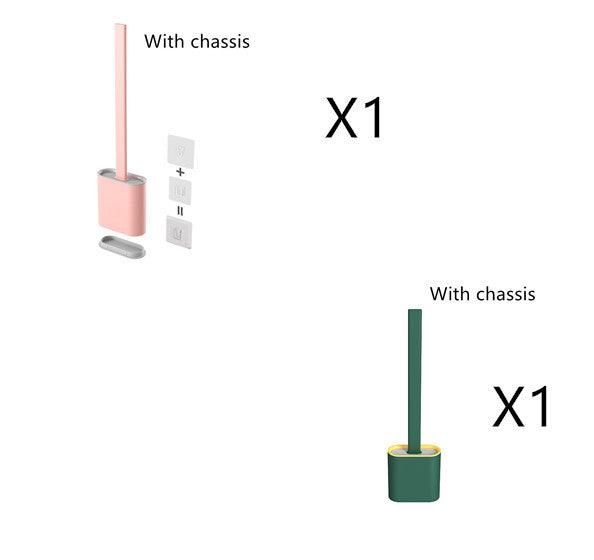Creative Wall-Mounted Soft Brush With Cover For Toilet Washing - Pacisia