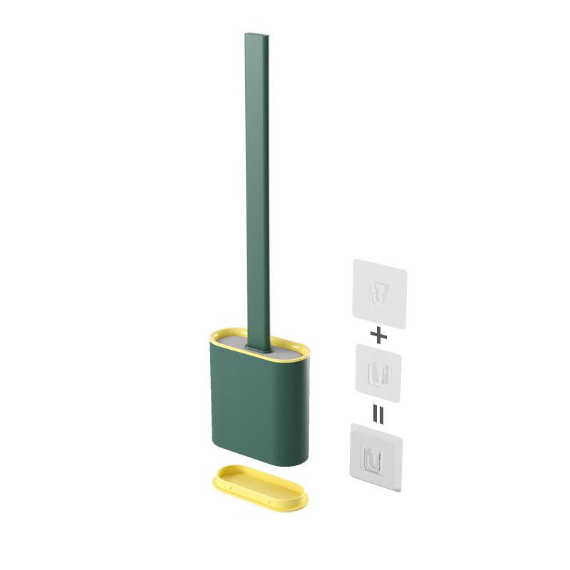 Creative Wall-Mounted Soft Brush With Cover For Toilet Washing - Pacisia