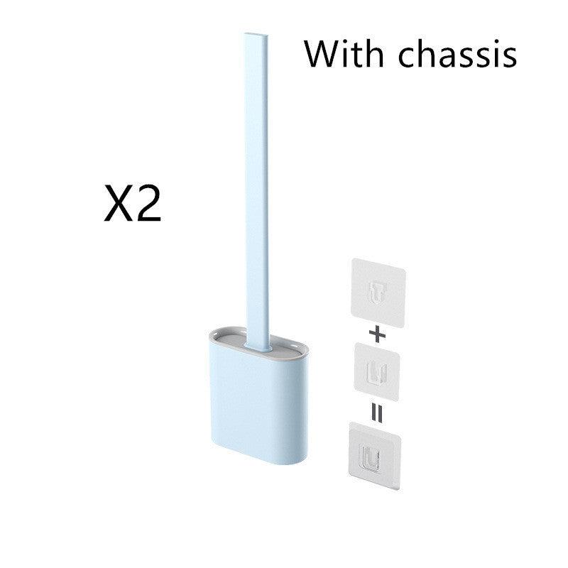 Creative Wall-Mounted Soft Brush With Cover For Toilet Washing - Pacisia