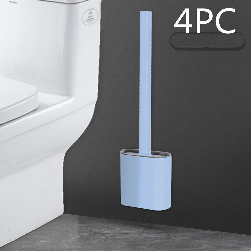 Creative Wall-Mounted Soft Brush With Cover For Toilet Washing - Pacisia