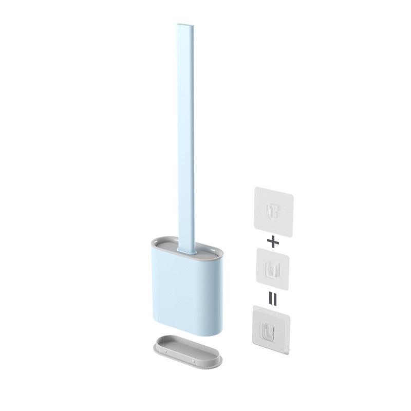 Creative Wall-Mounted Soft Brush With Cover For Toilet Washing - Pacisia