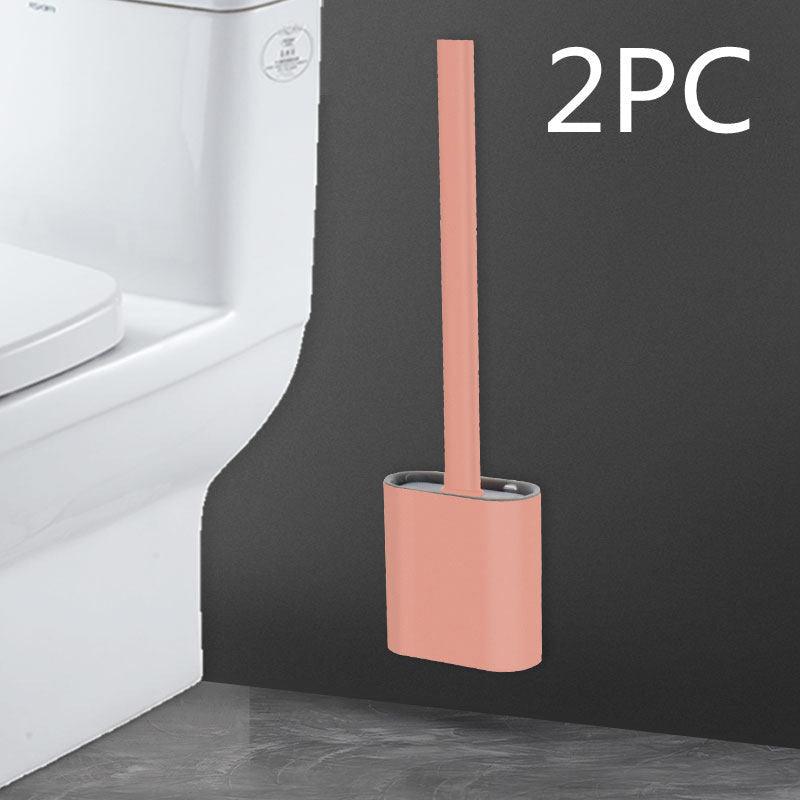 Creative Wall-Mounted Soft Brush With Cover For Toilet Washing - Pacisia