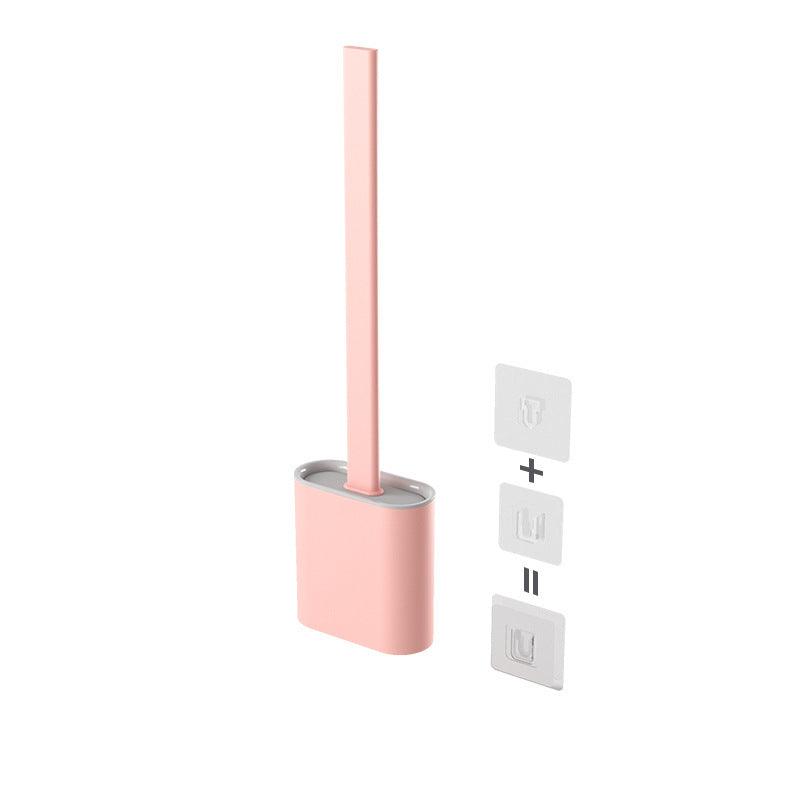 Creative Wall-Mounted Soft Brush With Cover For Toilet Washing - Pacisia