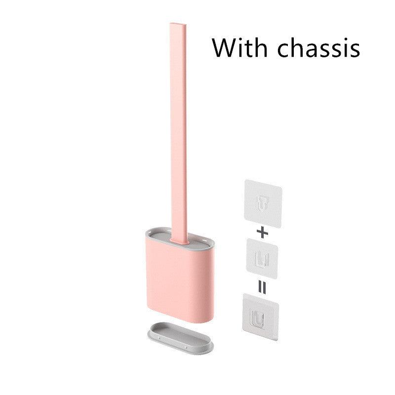 Creative Wall-Mounted Soft Brush With Cover For Toilet Washing - Pacisia