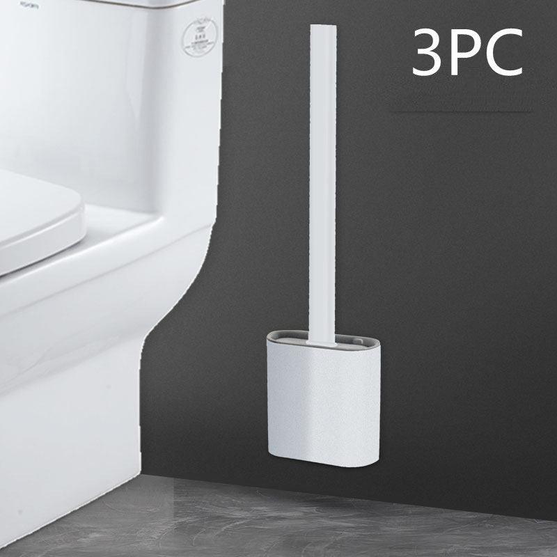 Creative Wall-Mounted Soft Brush With Cover For Toilet Washing - Pacisia