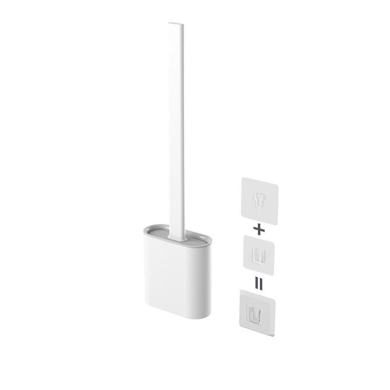 Creative Wall-Mounted Soft Brush With Cover For Toilet Washing - Pacisia