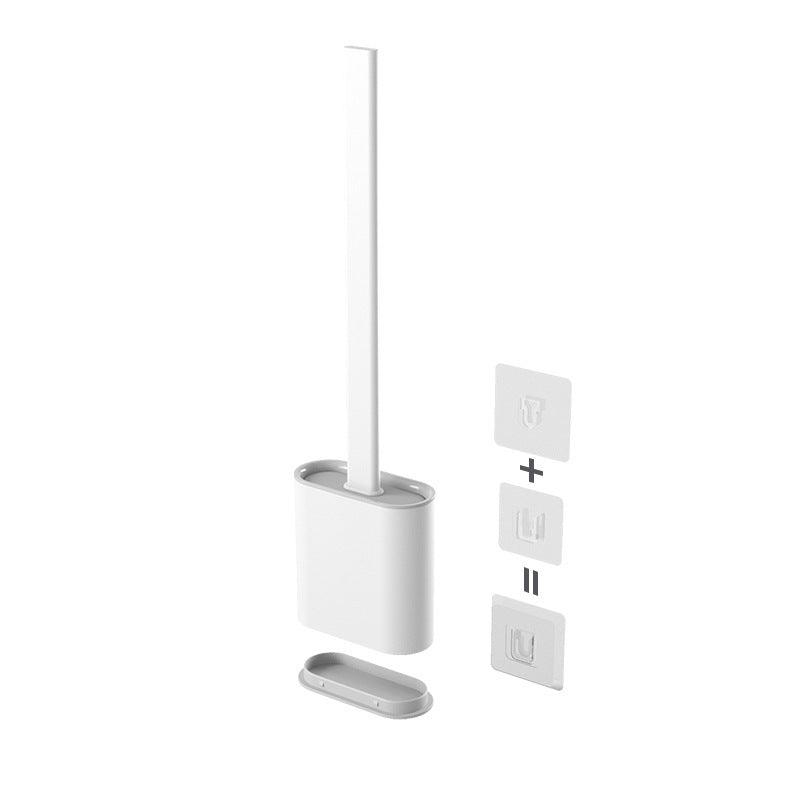 Creative Wall-Mounted Soft Brush With Cover For Toilet Washing - Pacisia