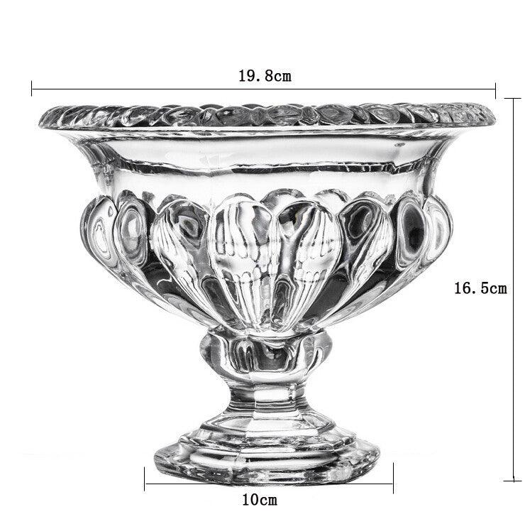 Crystal Glass Thickened Flanged Vase - Pacisia