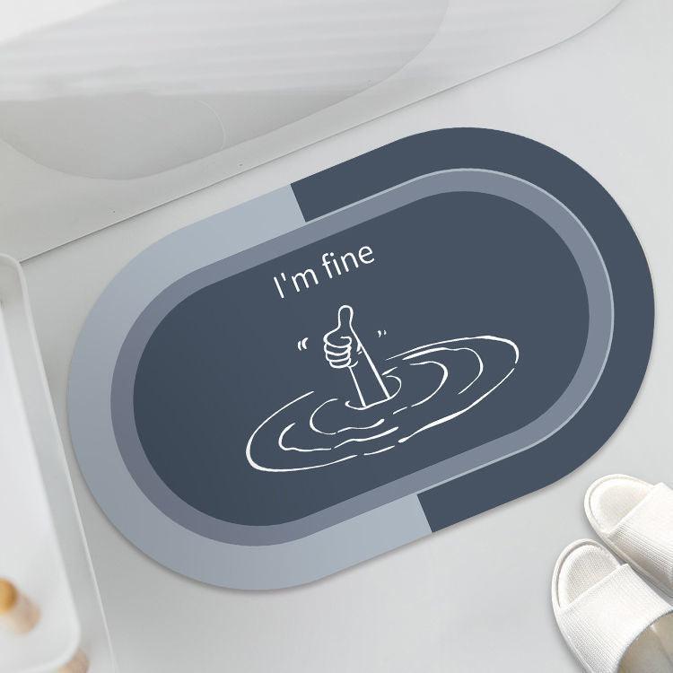 Cushion Cushion Bathroom Sliding Door Floor Bathroom Foot Mat - Pacisia