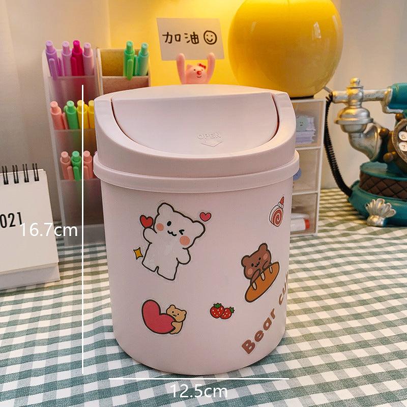 Cute Girly Heart Mini Rubbish Bin - Pacisia