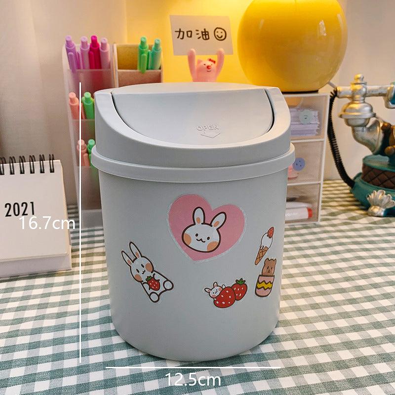 Cute Girly Heart Mini Rubbish Bin - Pacisia