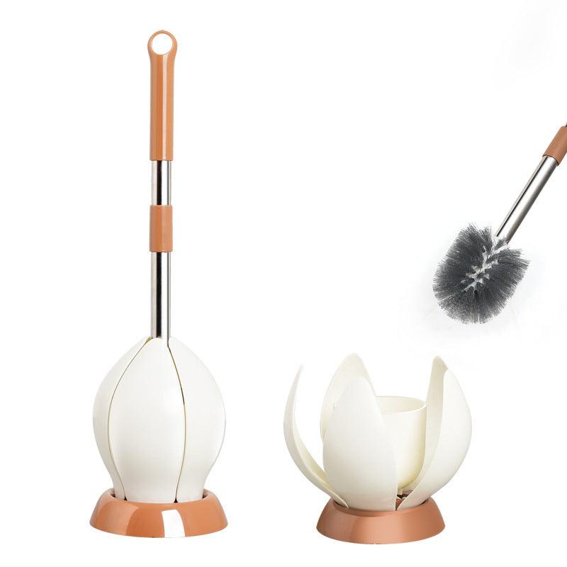 Soft Bristle Toilet Brush Holder Included Sturdy Easy Clean Home Bathroom Silicone Toilet Cleaning Brushes With Stand Waterproof - Pacisia