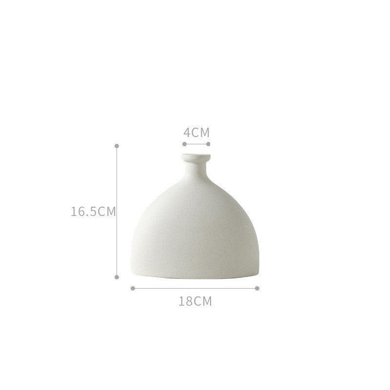 Decoration Ceramic Vase Dried Flowers Flower Living Room Creative - Pacisia