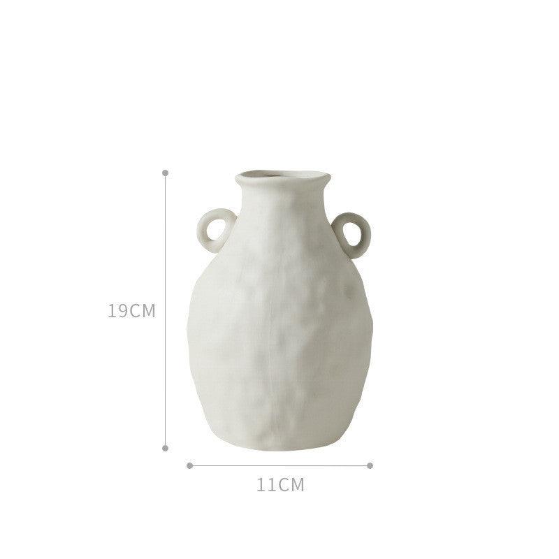 Decoration Ceramic Vase Dried Flowers Flower Living Room Creative - Pacisia