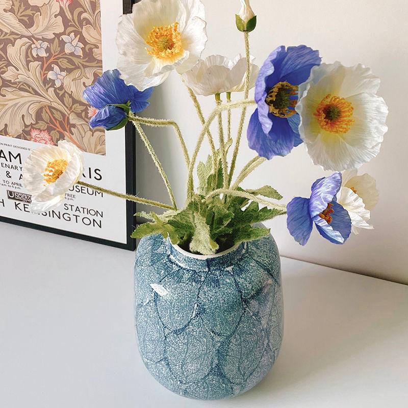 Decorative Ceramic Vase With Flower Arrangement For Living Room And Dining Table - Pacisia