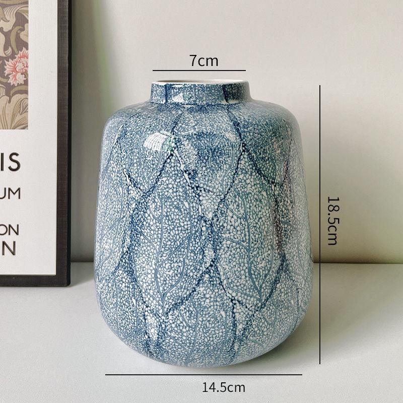 Decorative Ceramic Vase With Flower Arrangement For Living Room And Dining Table - Pacisia