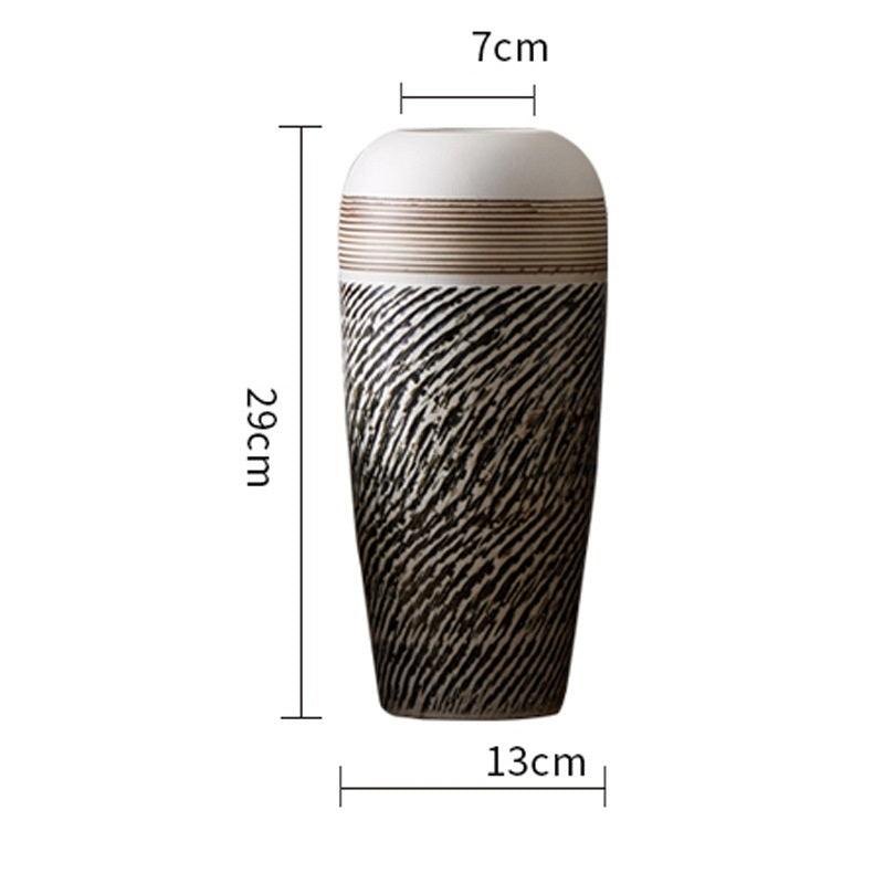 Desktop Ceramic Vase Living Room Retro Art - Pacisia
